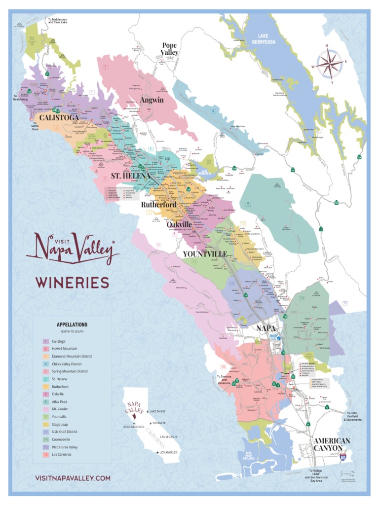 Napa Valley Wineries and Tasting Rooms PDF Agricultural
