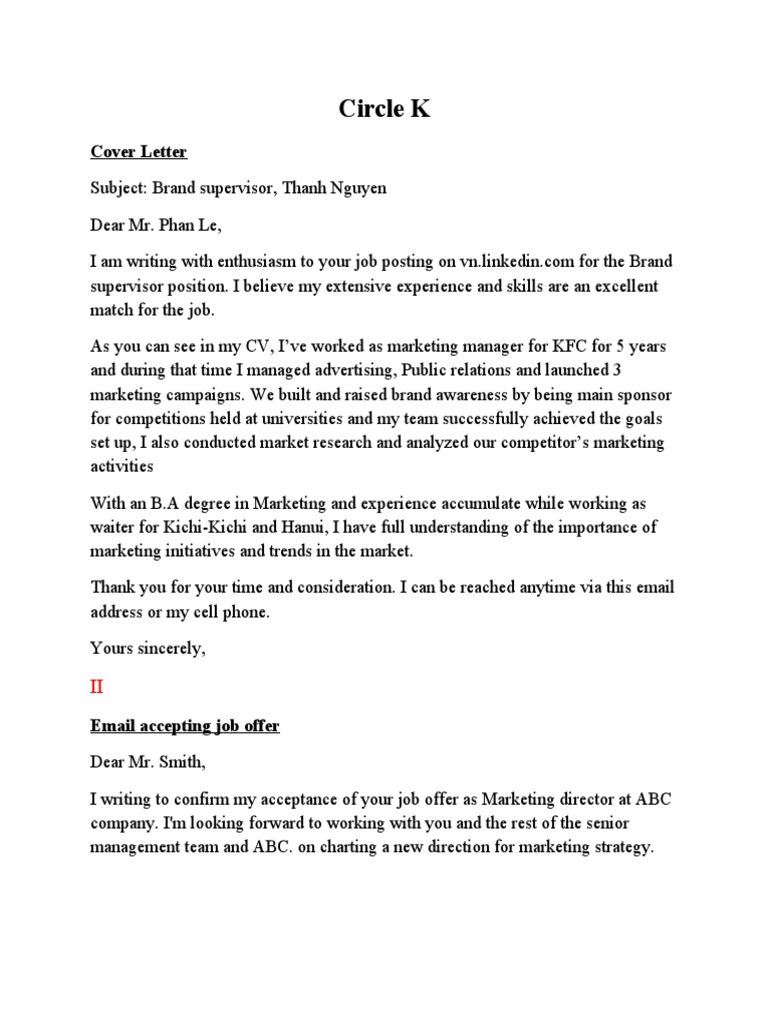 Cover letter and email for writing part pdf marketing brand