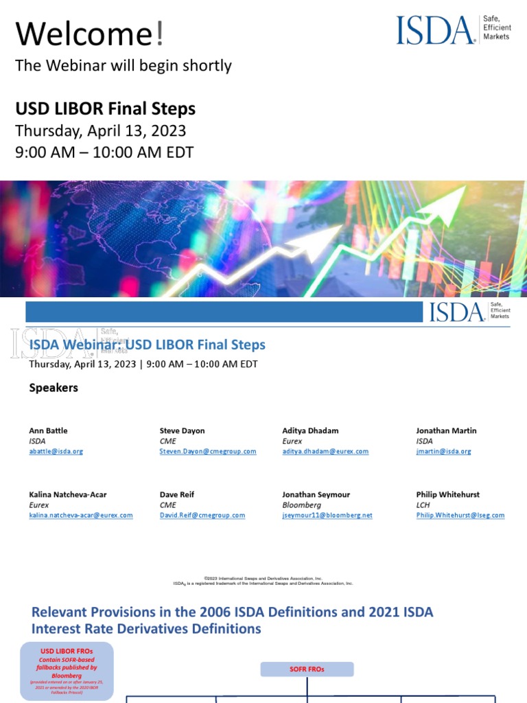 Presentation - USD LIBOR Final Steps | PDF | Swap (Finance) | Libor