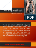 Mining Methods