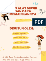 Jenis Alat Musik Dan Cara Memainkannya: Kelompok 5