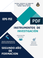 Instrumentos de Investigación Educativa - Segundo Año de Formación