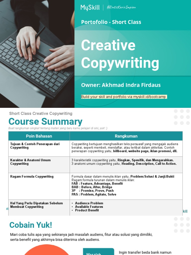 Contoh Mini Task dalam Copywriting | PDF