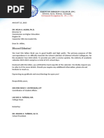 Letter of Request Statistician | PDF