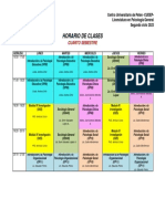 Horario Cuarto Semestre 2023