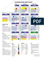 Proposed 2025 Academic Calendar University Students