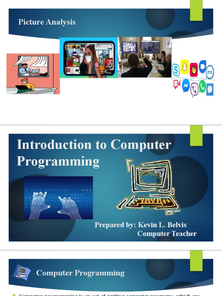 Lesson 1 - Intro To Programming | PDF | Computer Programming ...