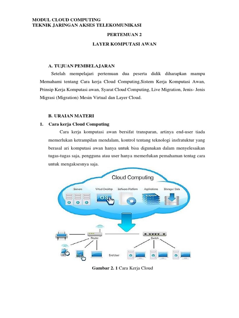 Memahami Prinsip dan Syarat Cloud Computing | PDF | Komputer ...
