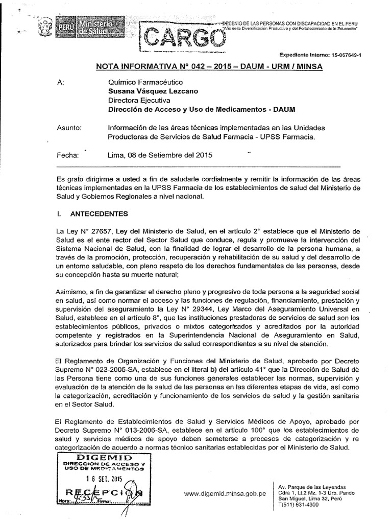 Informe 2015 upss farmacia pdf