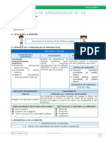 Sesiones de Aprendizaje - EDA V Semana 4 - Editora Quipus Perú