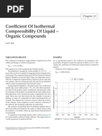 Coefficient of Isothermal Compressibility of Liquid - Organic Compounds