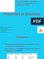Properties of Solutions: Theodore L. Brown H. Eugene Lemay, Jr. and Bruce E. Bursten