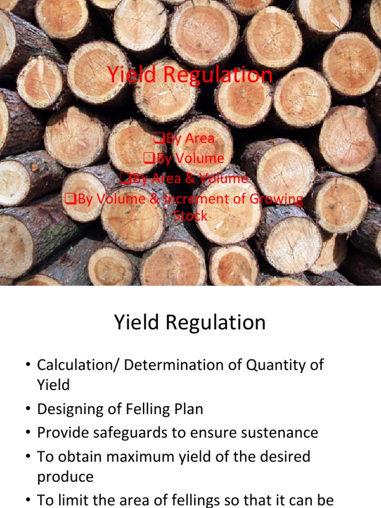 Yield Regulation 30112021 PDF Natural Environment Resource Extraction