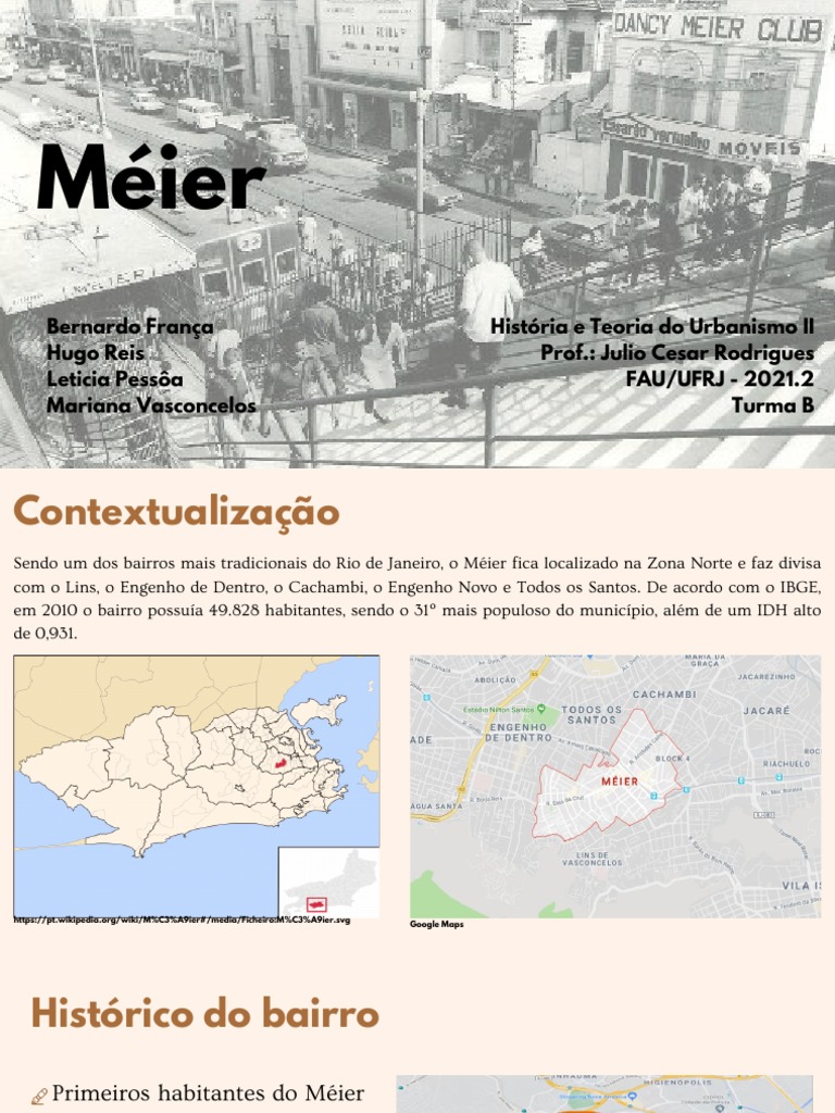 História do Bairro Méier no Rio | PDF | Rio de Janeiro