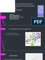 Caracteristicas de Los Suministros