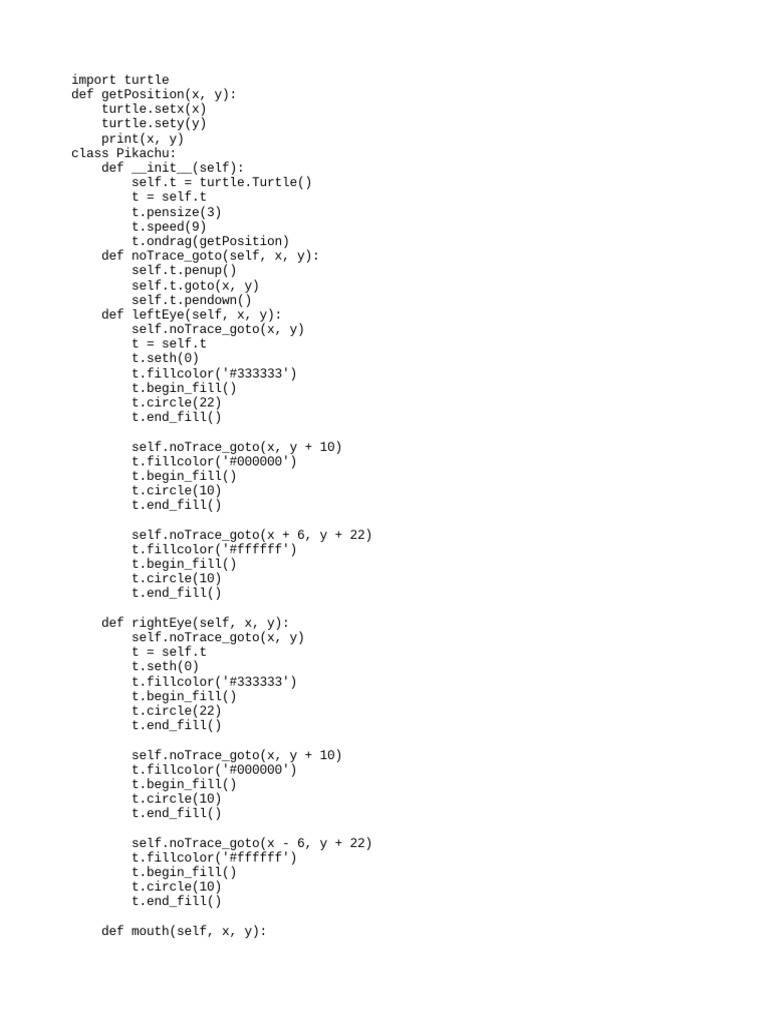 Pikachu coding using sandbox python pdf