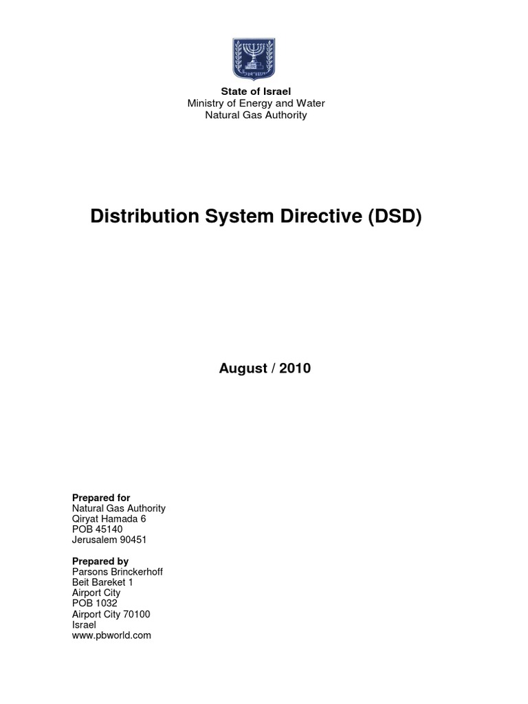 Distribution System Directive Overview | PDF | Pipe (Fluid Conveyance ...