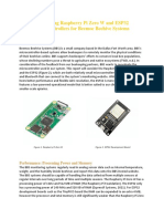 Comparing Raspberry Pi Zero W and ESP32