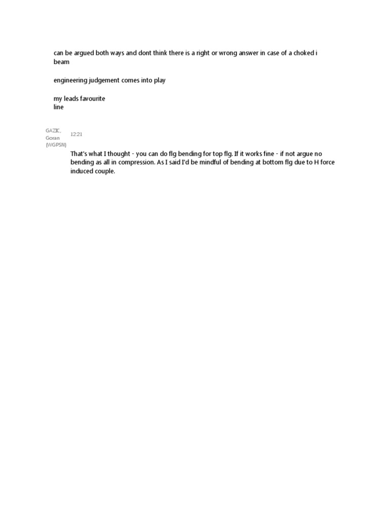 Choked I Section PDF