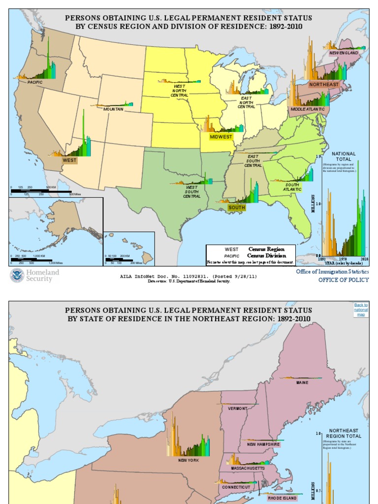 U.S. Legal Permanent Residents by Region | PDF | Northeastern United ...