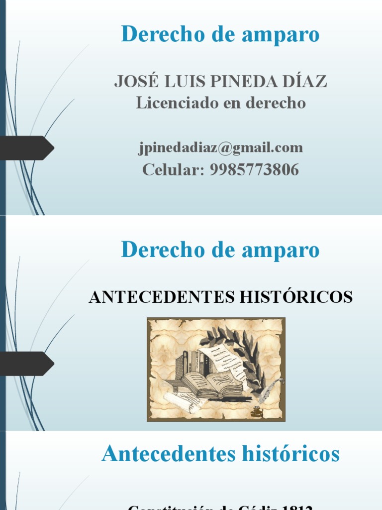 Historia del Juicio de Amparo en México | PDF | Derecho Constitucional ...