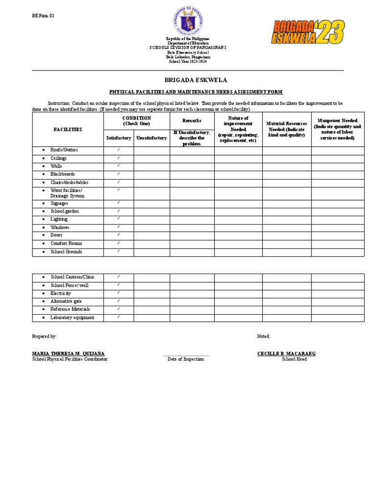 Be form 1 pdf