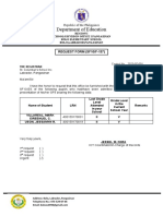 Form 137-138 Request