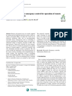 Multi-Level Supervisory Emergency Control For Operation of Remote Area Microgrid Clusters