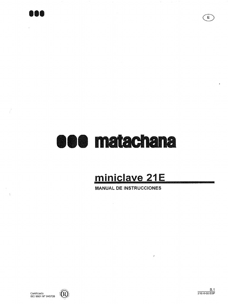 Mu Miniclave 21e | PDF
