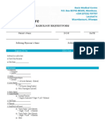 Radiology Request Form