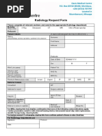 Radiology Request Form Guidelines | PDF