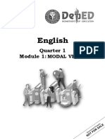English 9 q1 Module 1 Modal Verbs