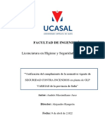 Facultad de Ingeniería: Licenciatura en Higiene y Seguridad en El Trabajo