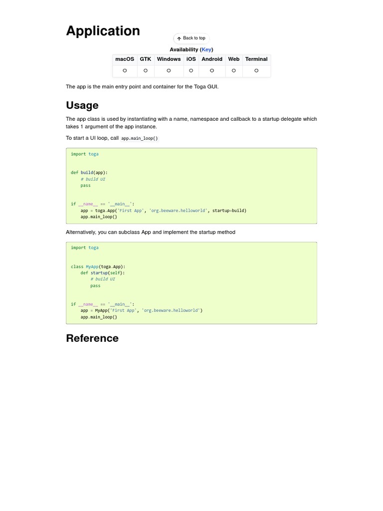 Application - Toga 0.3.2.Dev864+Gc60c429ee | PDF | Window (Computing ...