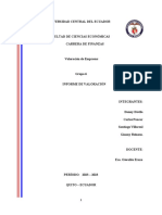 Informe de Valoración de Una Empresa