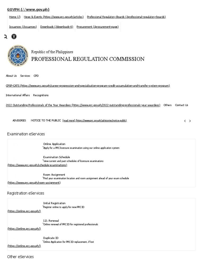 Professional Regulation Commission: Republic of The Philippines | PDF ...