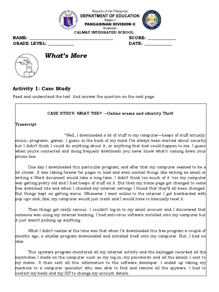 Activity 1 2 Module 2 Download Free Pdf Spyware Computer Virus