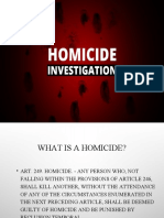 Homicide Investigation JS 112 051710