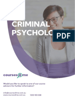 Criminal Psychology Course Guide