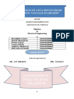 Polytechnic Project Transmission FABRICATION OF 1 KVA SINGLE PHASE