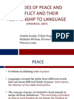 Theories of Peace and Conflict and Their Relationship To Language
