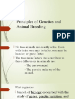 Principles of Genetics and Animal Breeding