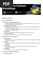 Complete Python RoadMap