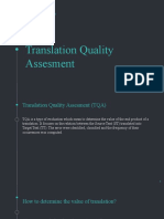 Translation Quality Assesment