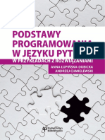 Podstawy Programowania W Jezyku Python W Przykladach Z Rozwiazaniami Anna Lupinska Dubicka Andrzej Chmielewski Helion