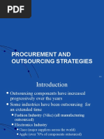 Procurement and Outsourcing Strategies