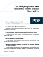 LAs 100 preguntas frecuenes sobre el niño hiperactivo