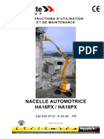 INSTRUCTIONS D UTILISATION ET DE MAINTENANCE NACELLE AUTOMOTRICE HA16PX - HA18PX E FR - PDF Téléchargement Gratuit