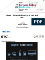 Galen - Automated Testing of Look and Feel: Sushil Tade Technical Specialist Philips India LTD, Bangalore