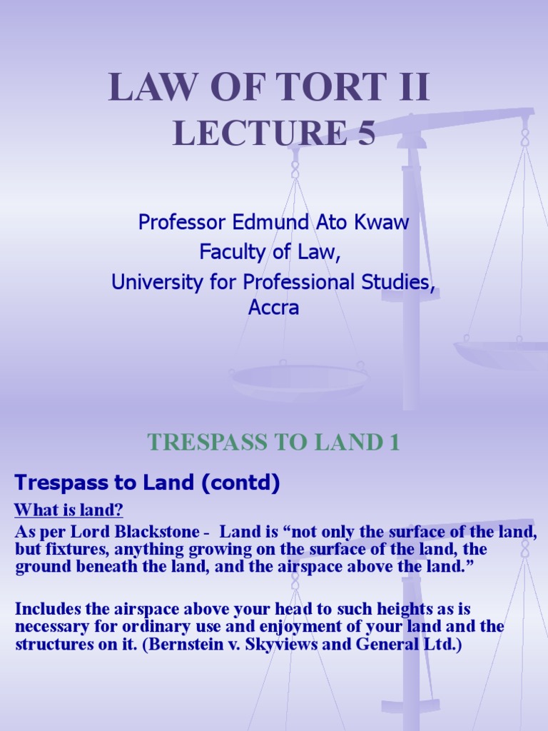Trespass to Airspace and Land Rights | PDF | License